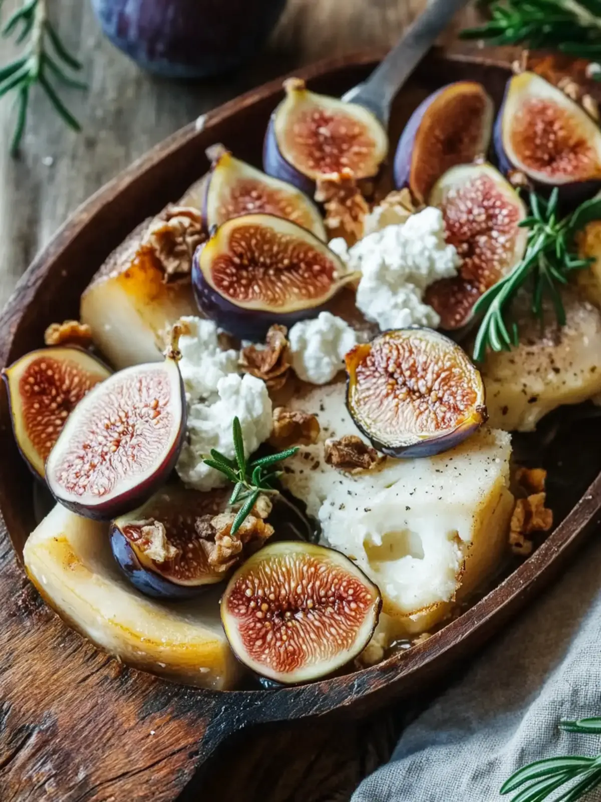 Raclette with figs and goat cheese | recipe