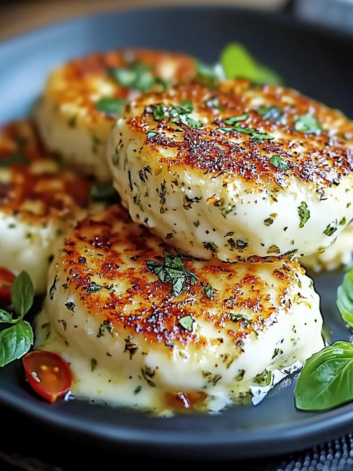 Baked Mozzarella Cauliflower Steaks - A simple low-carb recipe for home