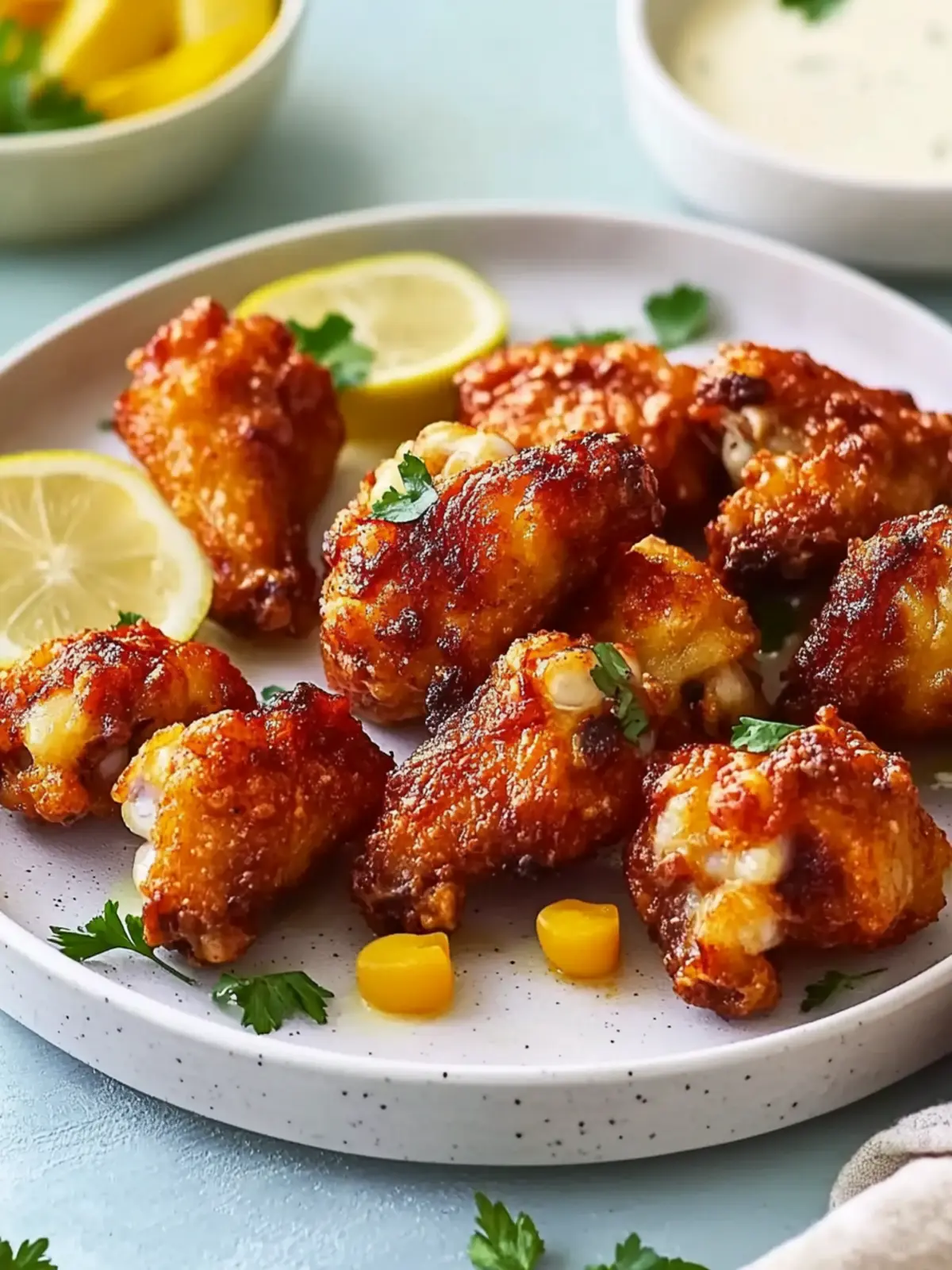 Blumenkohl-Flügel aus dem Airfryer