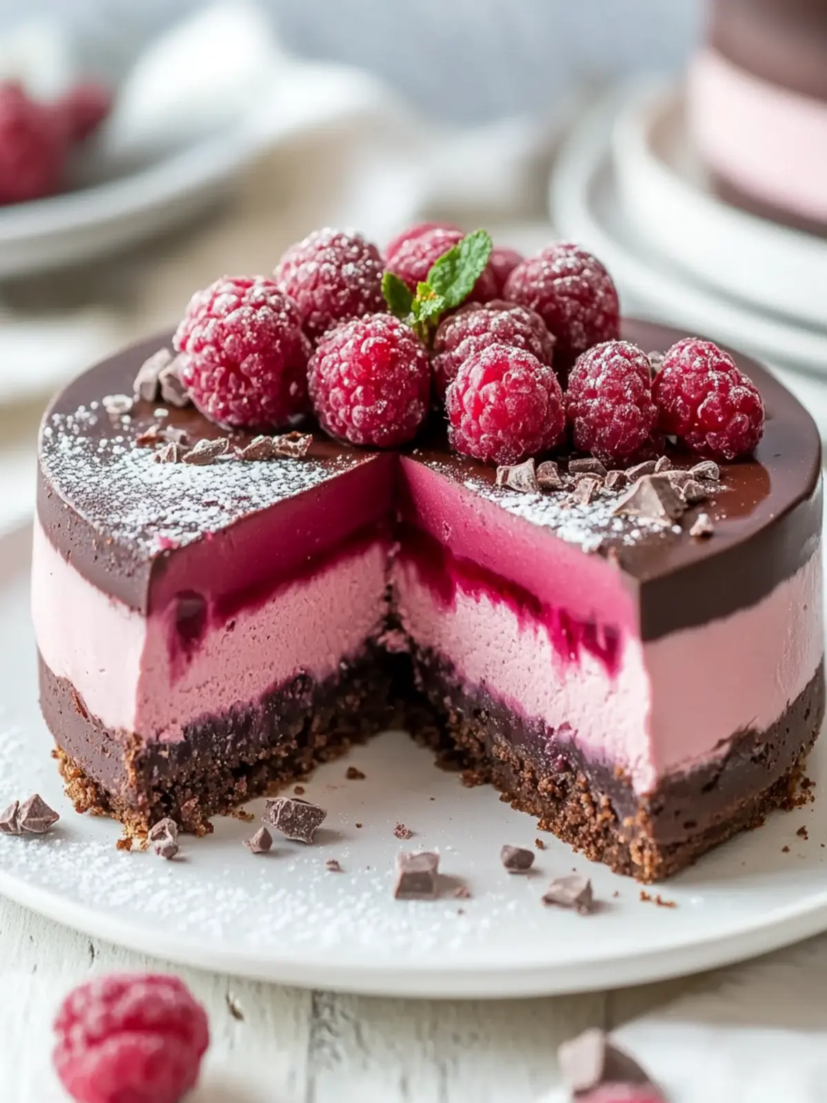 Schokoladen Himbeer Mousse Torte – Einfach & Cremig