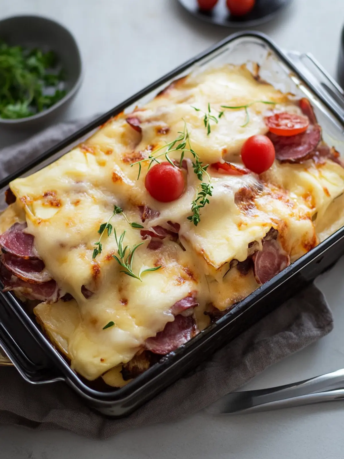 Raclette Reste verwerten – leckeres Raclette Auflauf