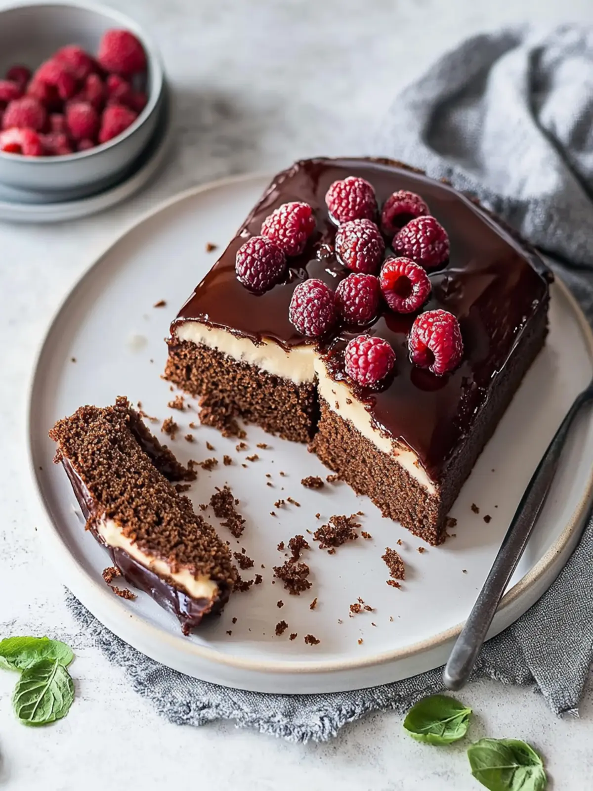 Juicy chocolate cake from the loaf pan