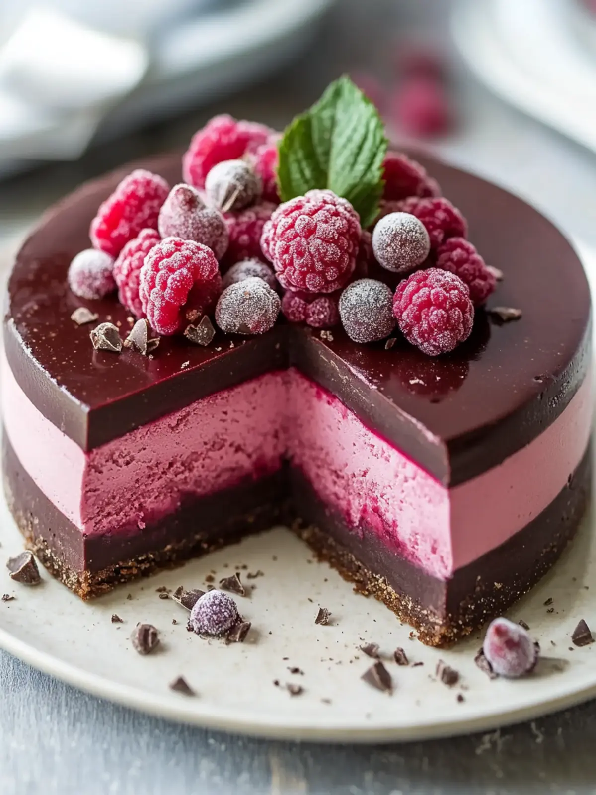 Schokoladen Himbeer Mousse Torte – Einfach & Cremig