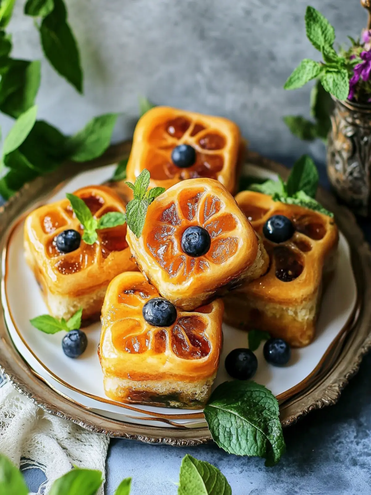 Rosinen-Zimtschnecken-Kranz