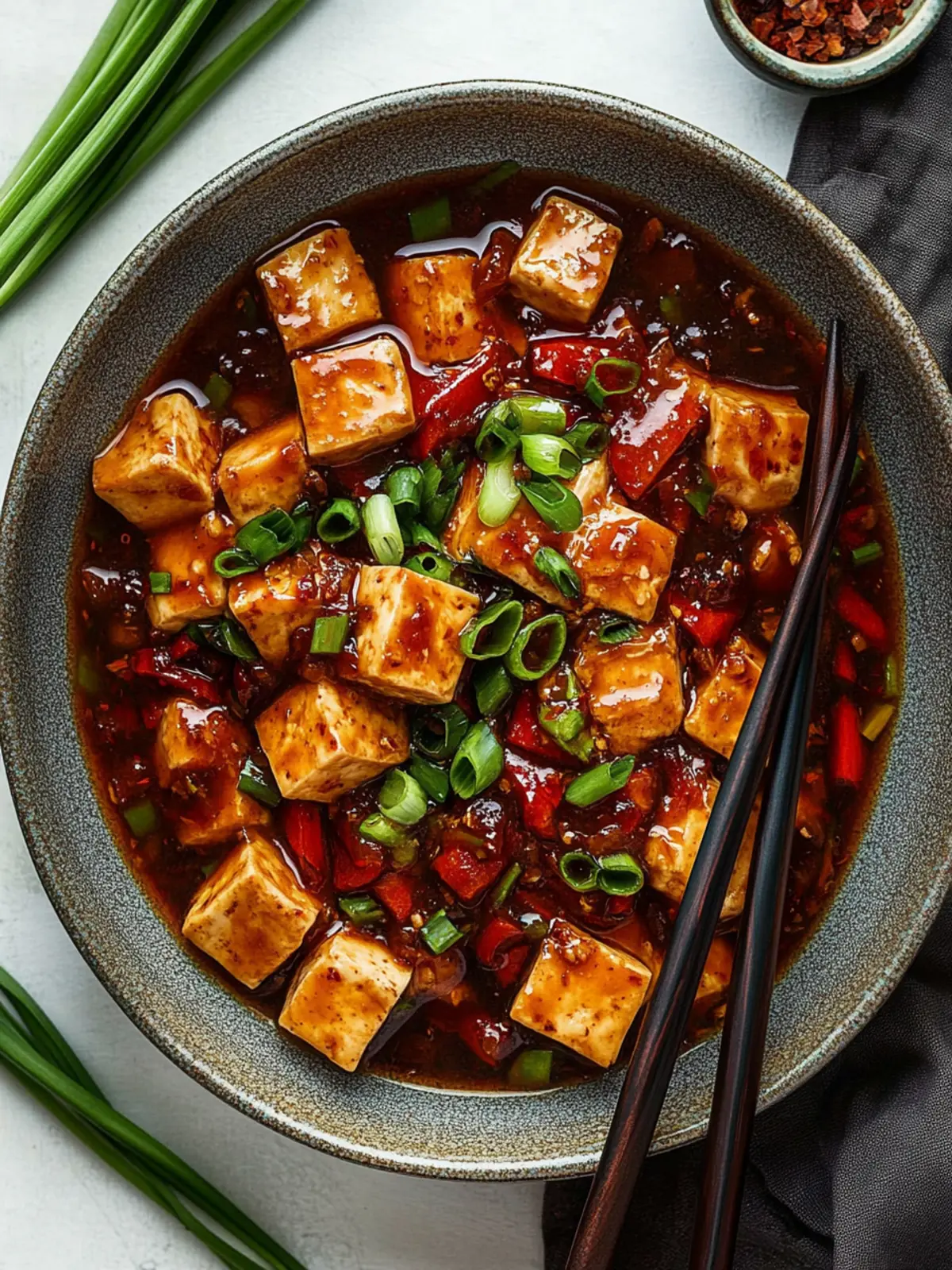 Knuspriger Szechuan-Tofu