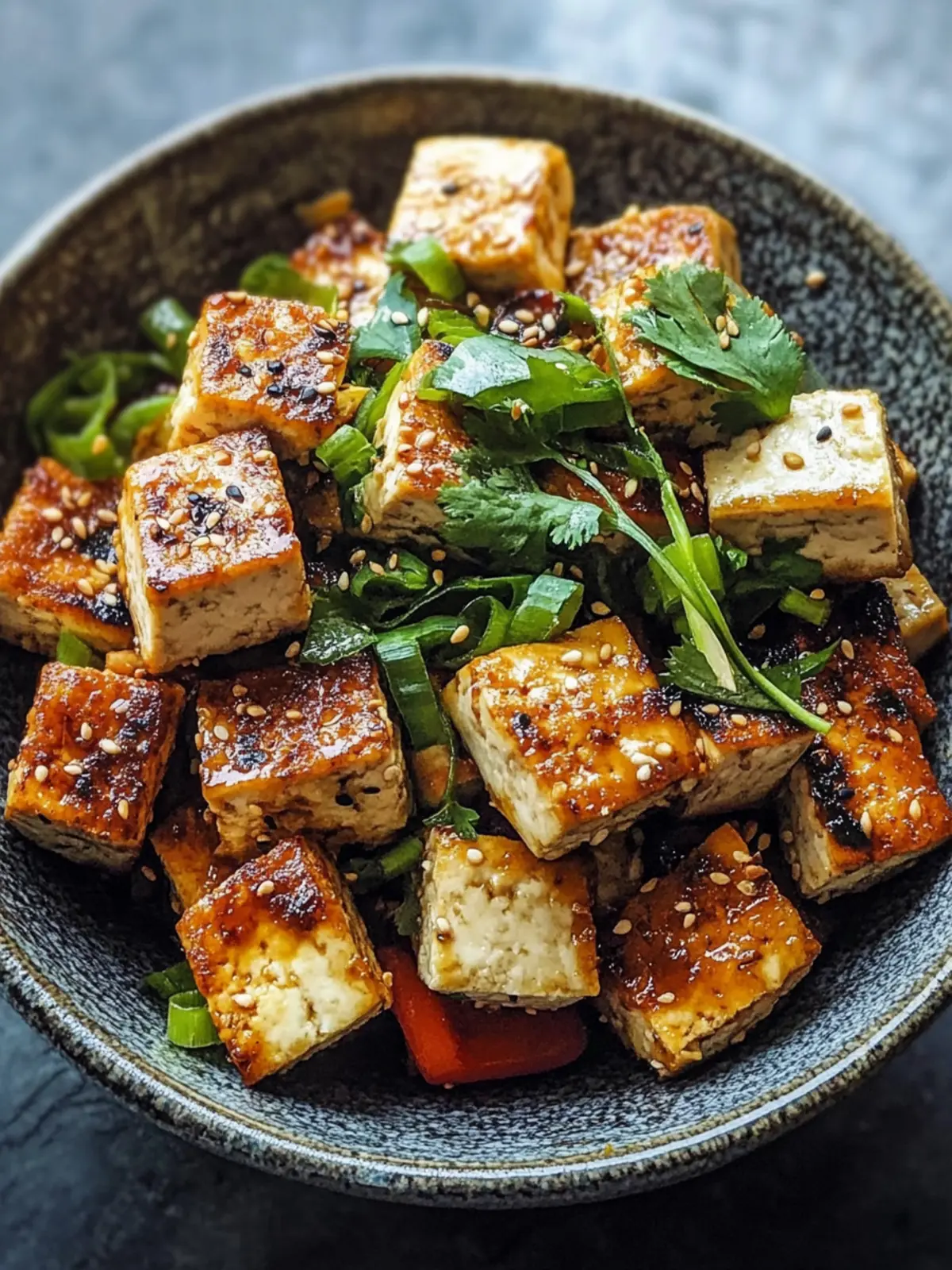 Wie man knusprigen gebackenen Tofu macht