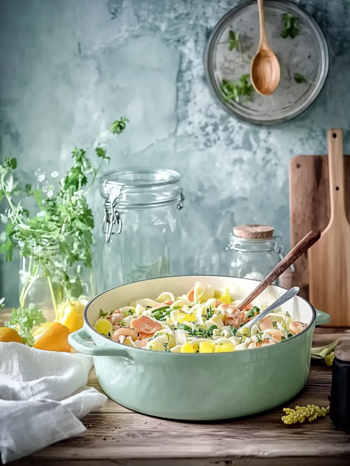 Fress dich dumm Topf: der leckere neue Nudel-Eintopf