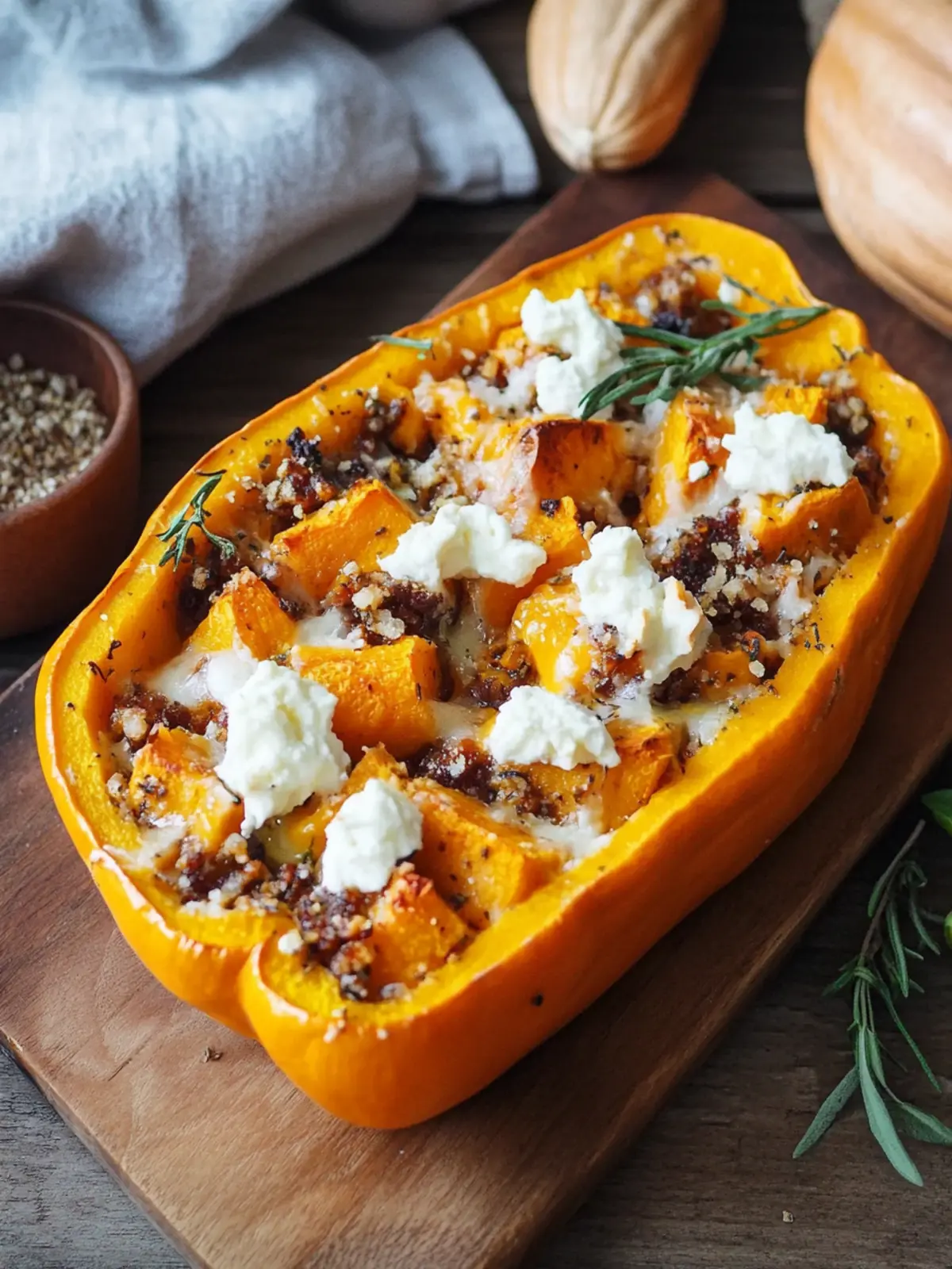 Stuffed Butternut Squash: My oven hit for the whole family