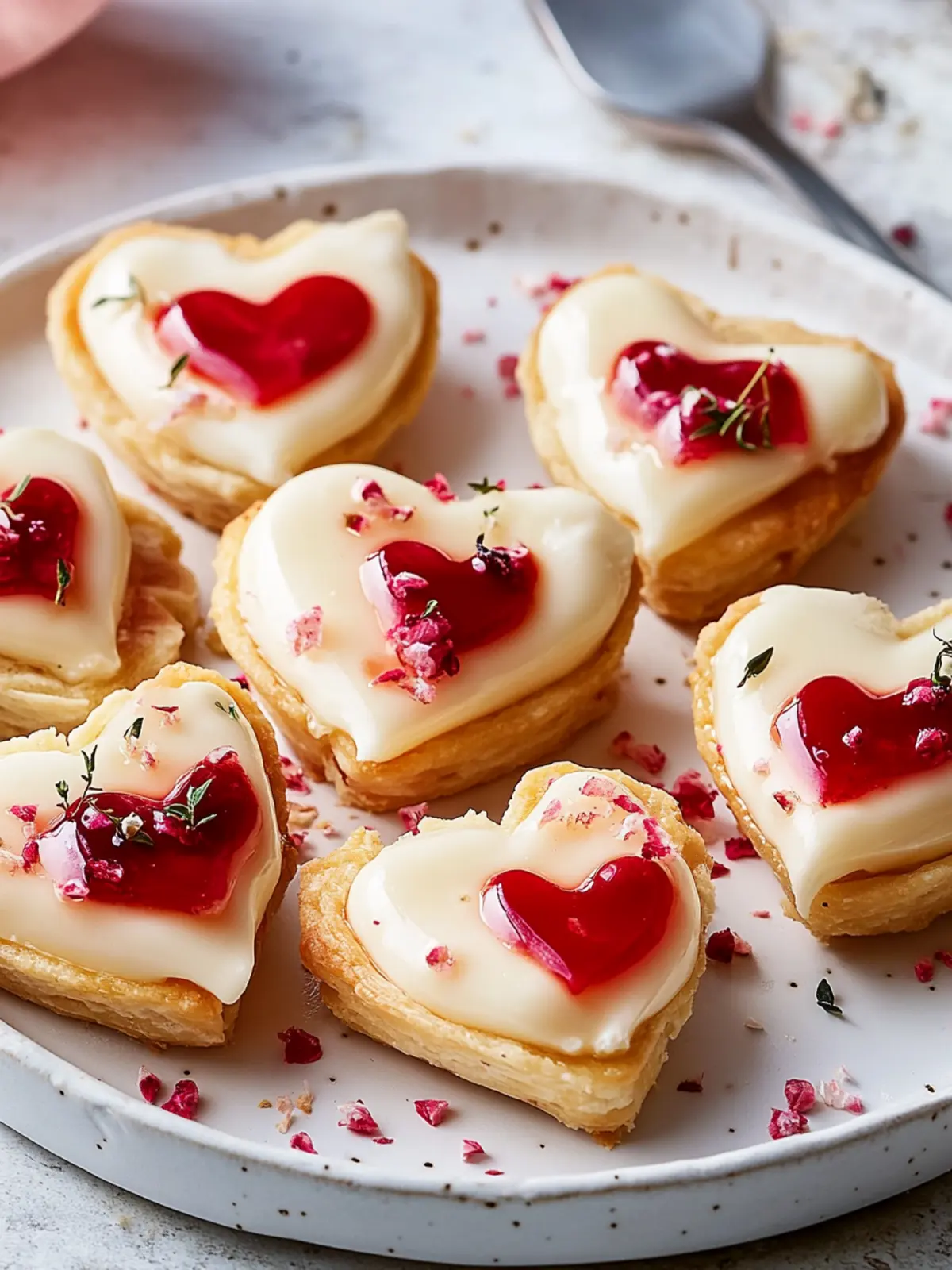Pfeffergelee-Frischkäse-Häppchen – Valentinstagssnacks
