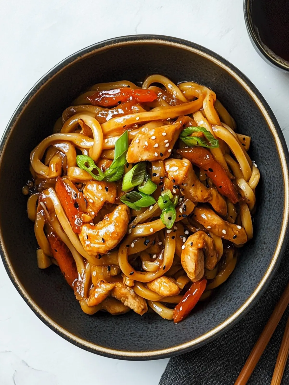 Hühnchen Yaki Udon
