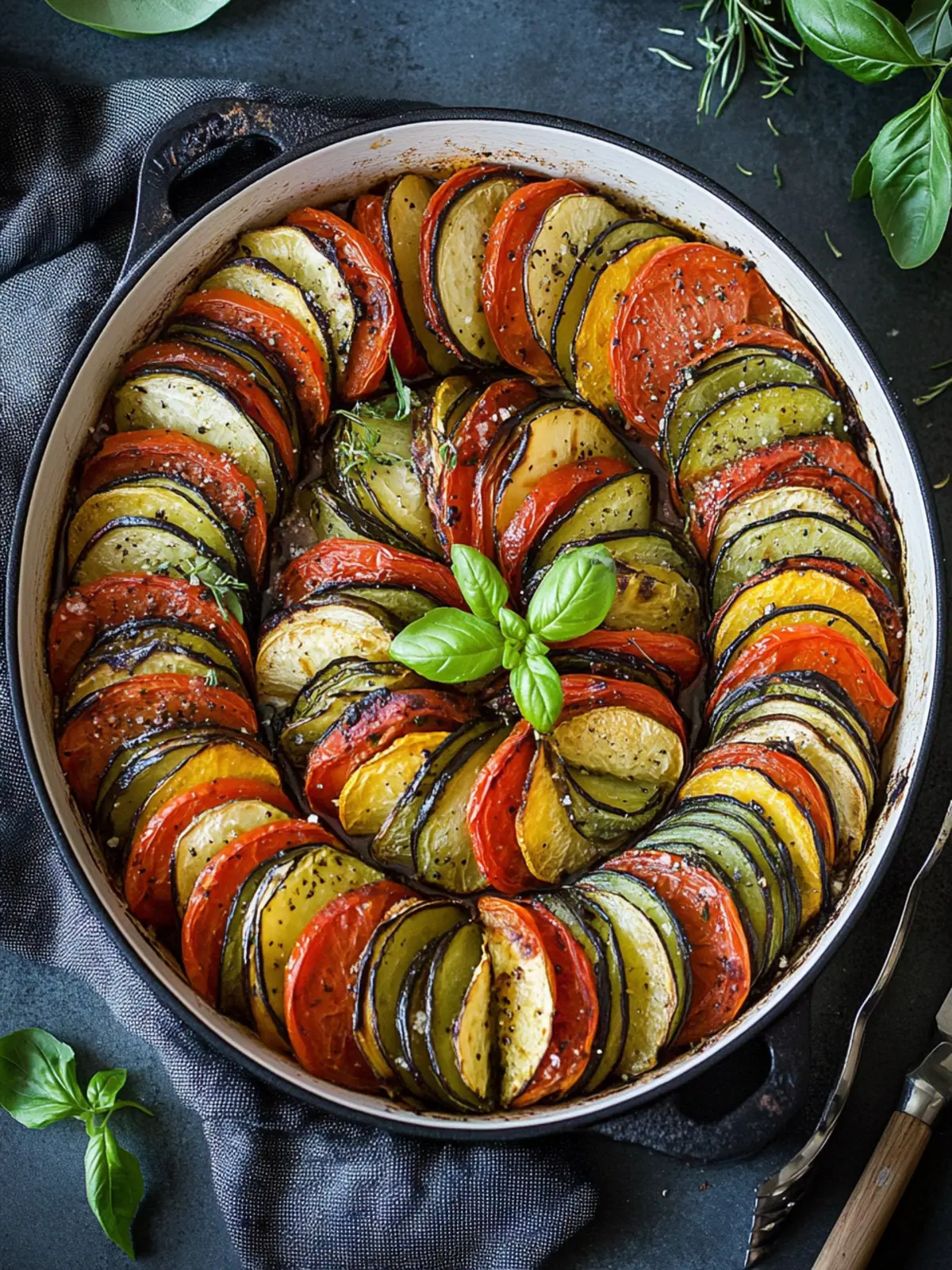 Rezept für gebackene Ratatouille