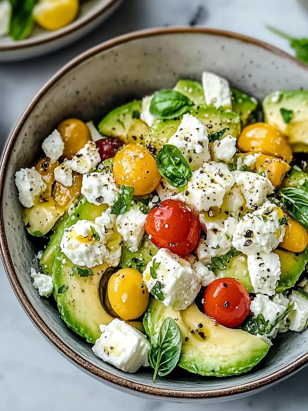 Kichererbsen Feta Avocado für gesunden Genuss