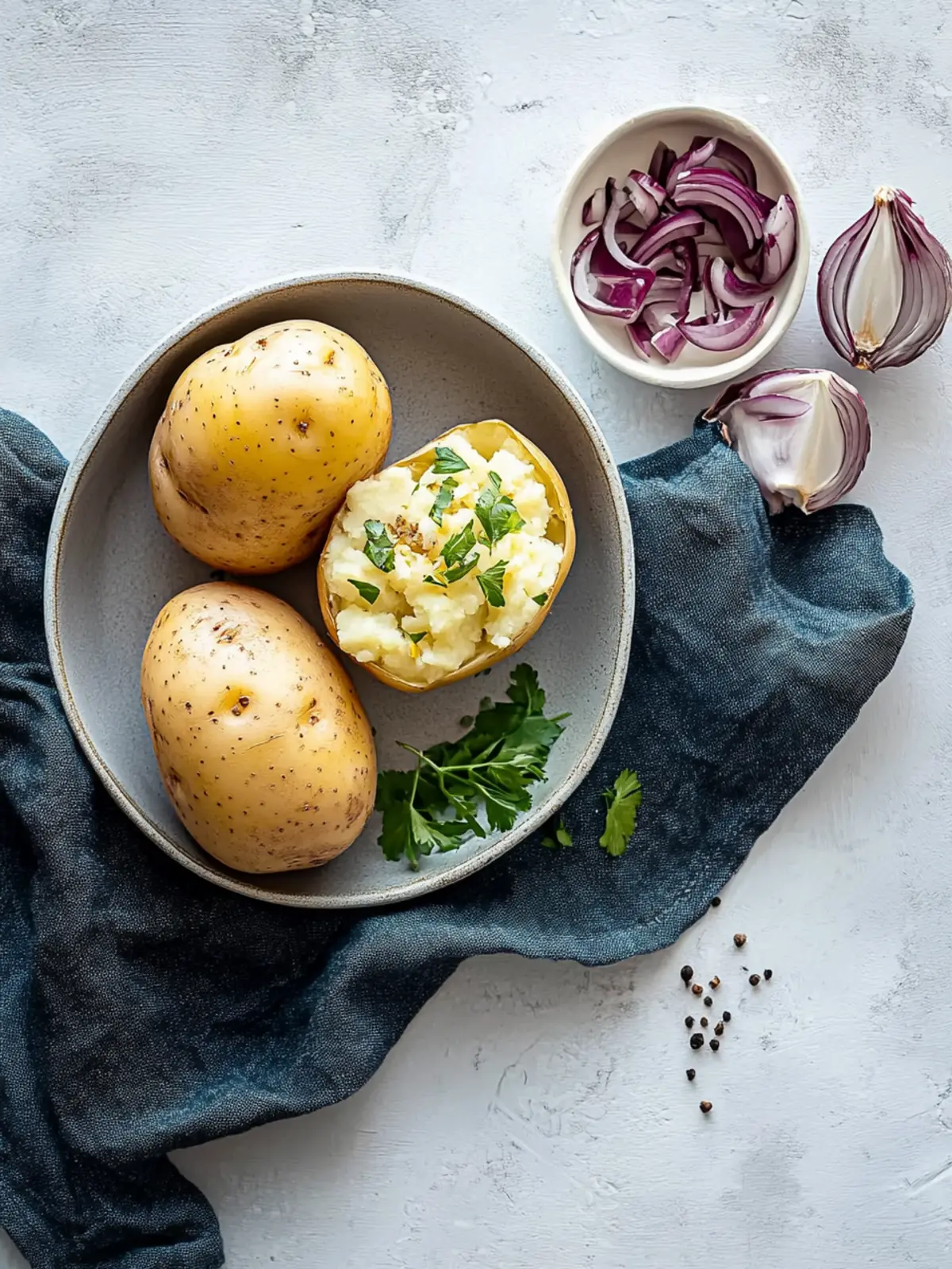 Kumpir – baked potato stuffed from the oven