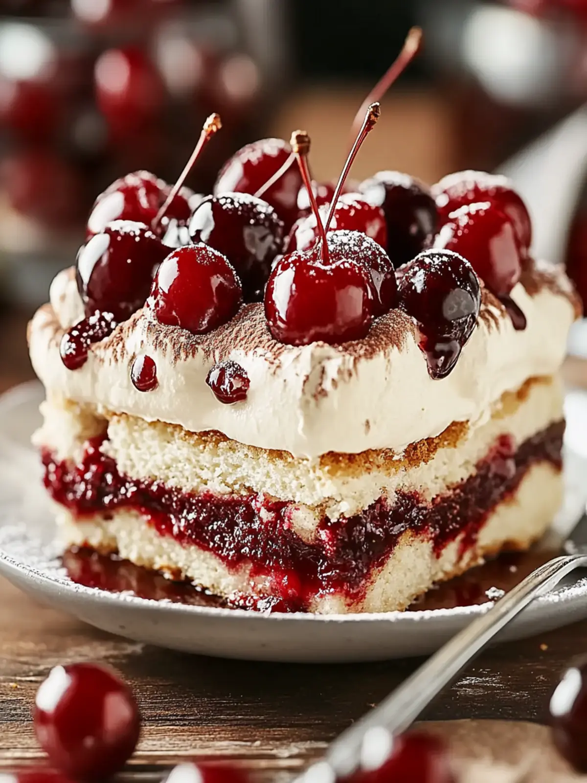 Genießen Sie Cherry Amaretto Tiramisu für eine köstliche Wendung