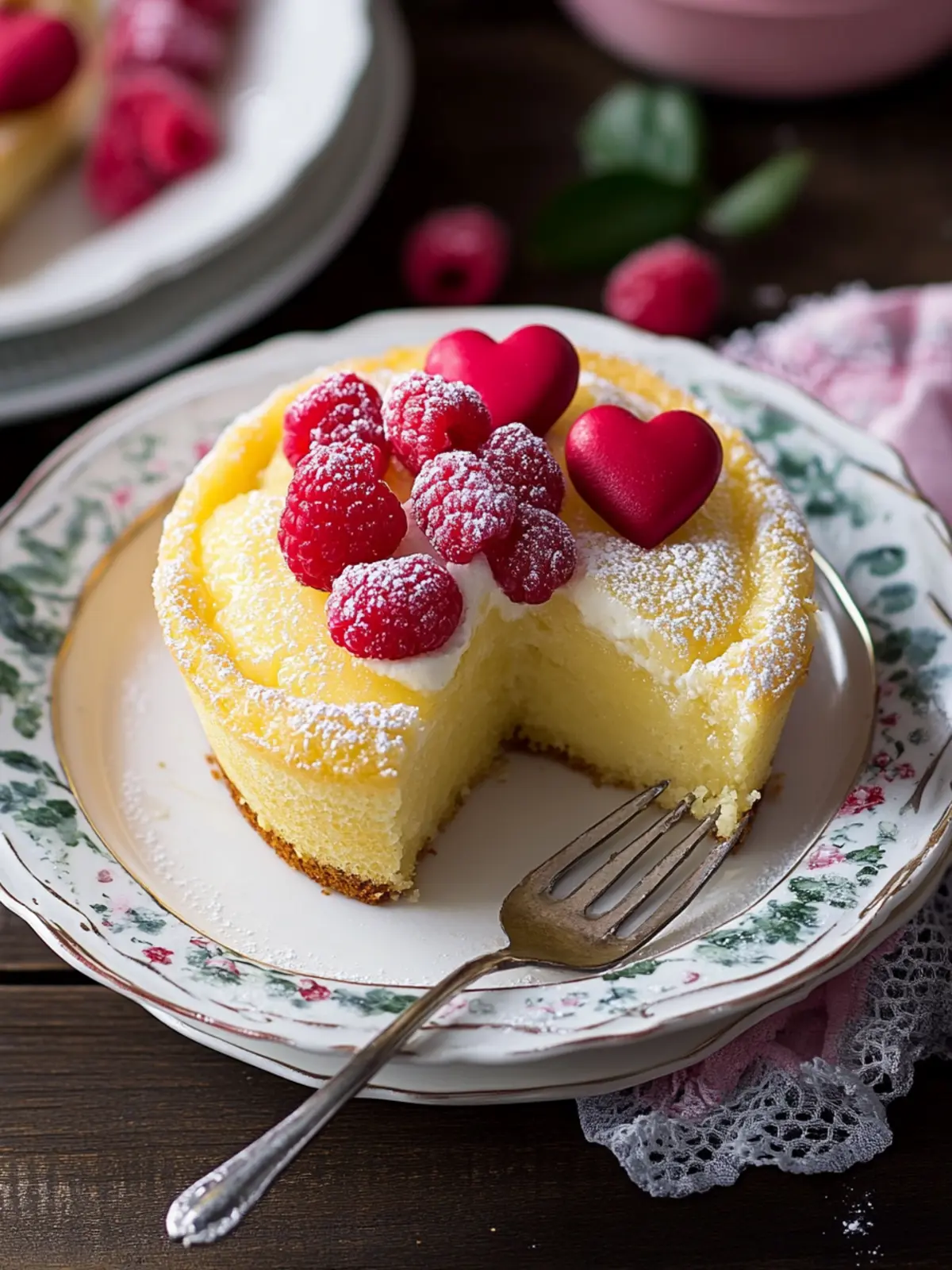 Zitronenpuddingkuchen – Frühstücksrezepte zum Valentinstag
