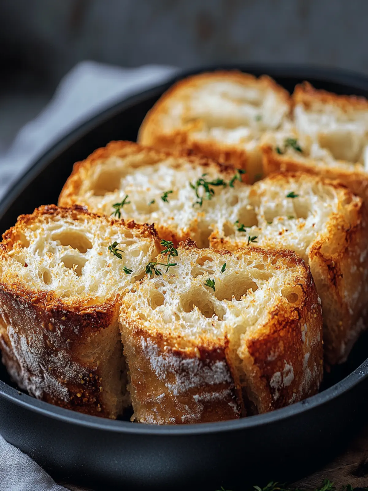 Schnell gemacht: Airfryer Knoblauchbrot