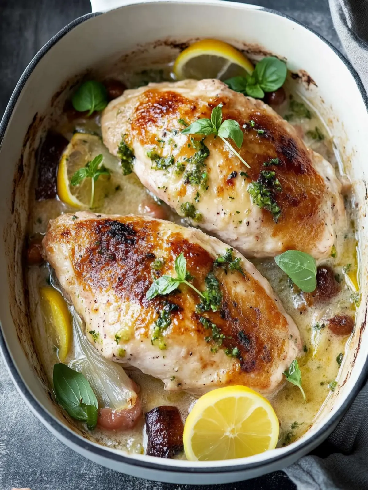 chicken breast in the oven | recipe with creamy sauce