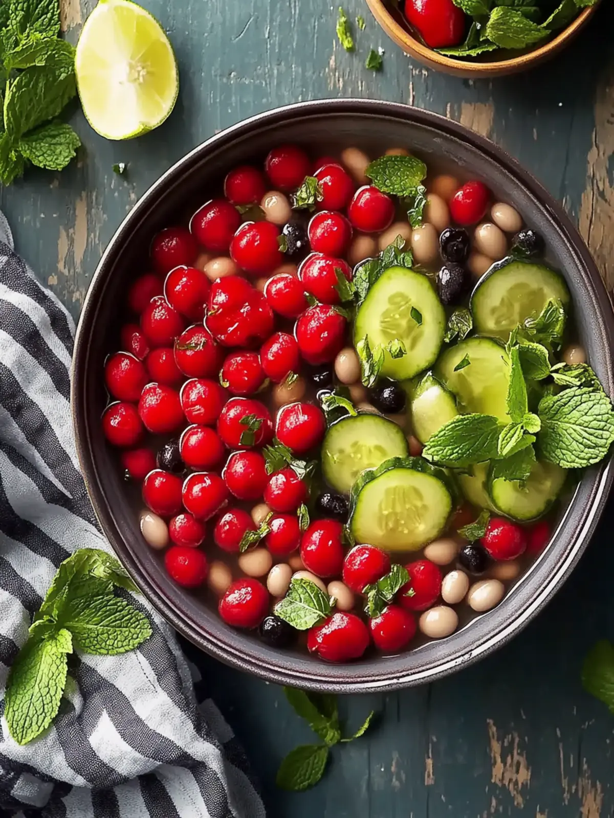 Klassische vegetarische Schwarzaugenbohnen
