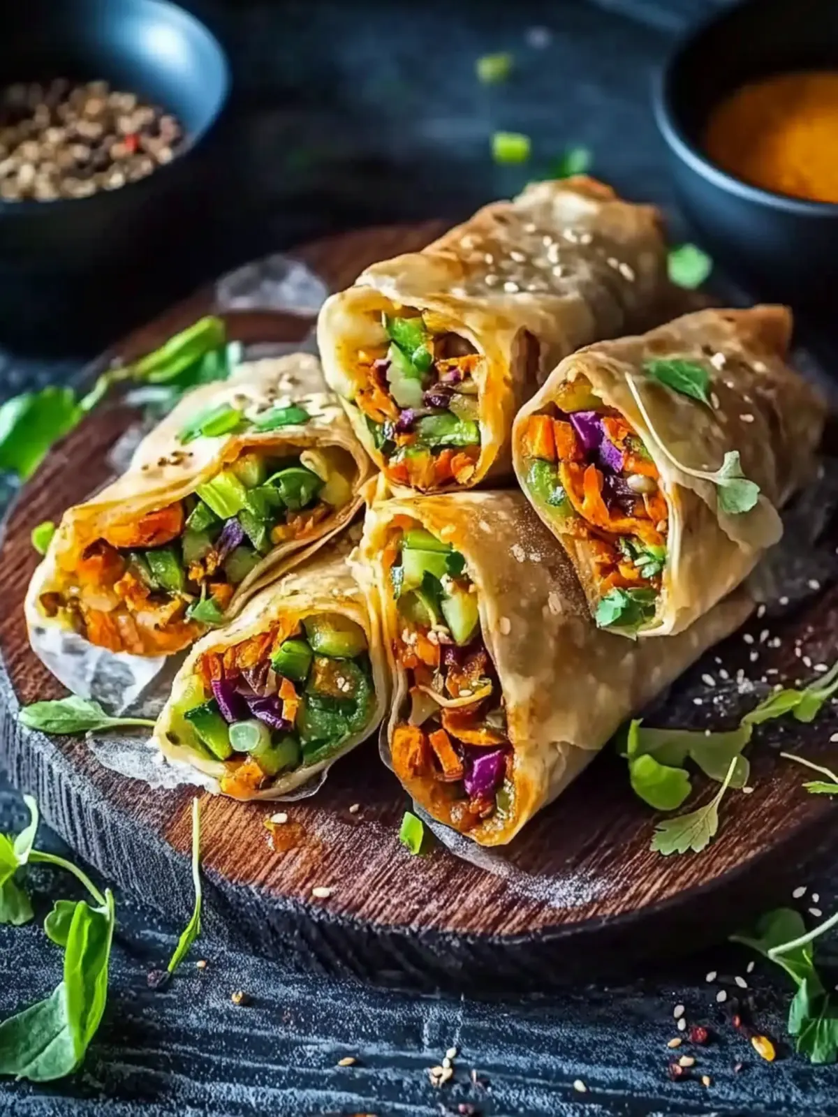 Crispy vegetable pockets (vegan recipe) - healthy dinner made easy