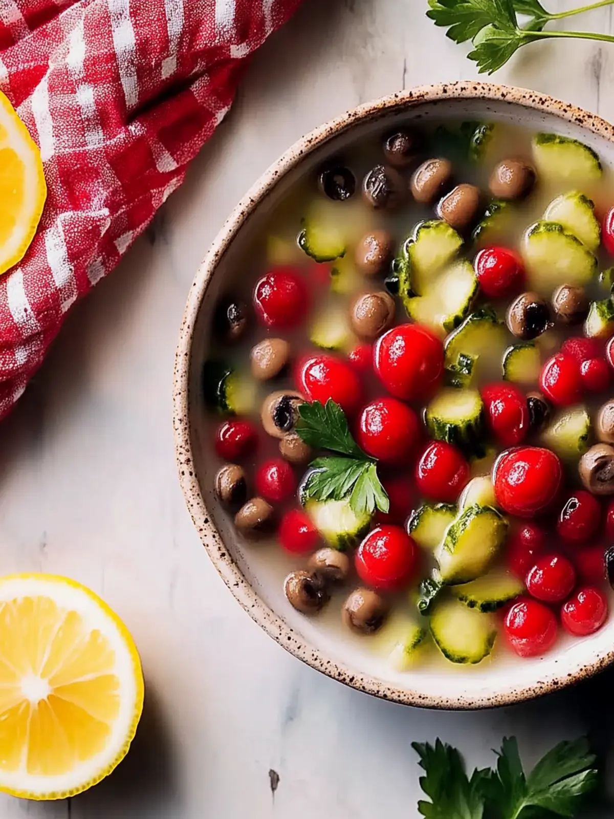 Klassische vegetarische Schwarzaugenbohnen