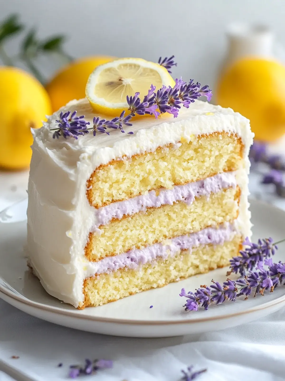 Zitronen-Lavendel-Kuchen