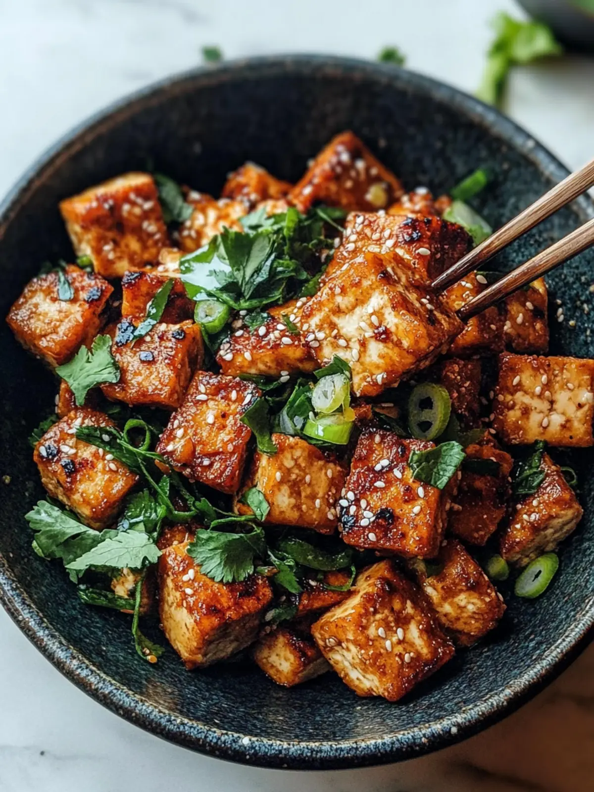 Wie man knusprigen gebackenen Tofu macht