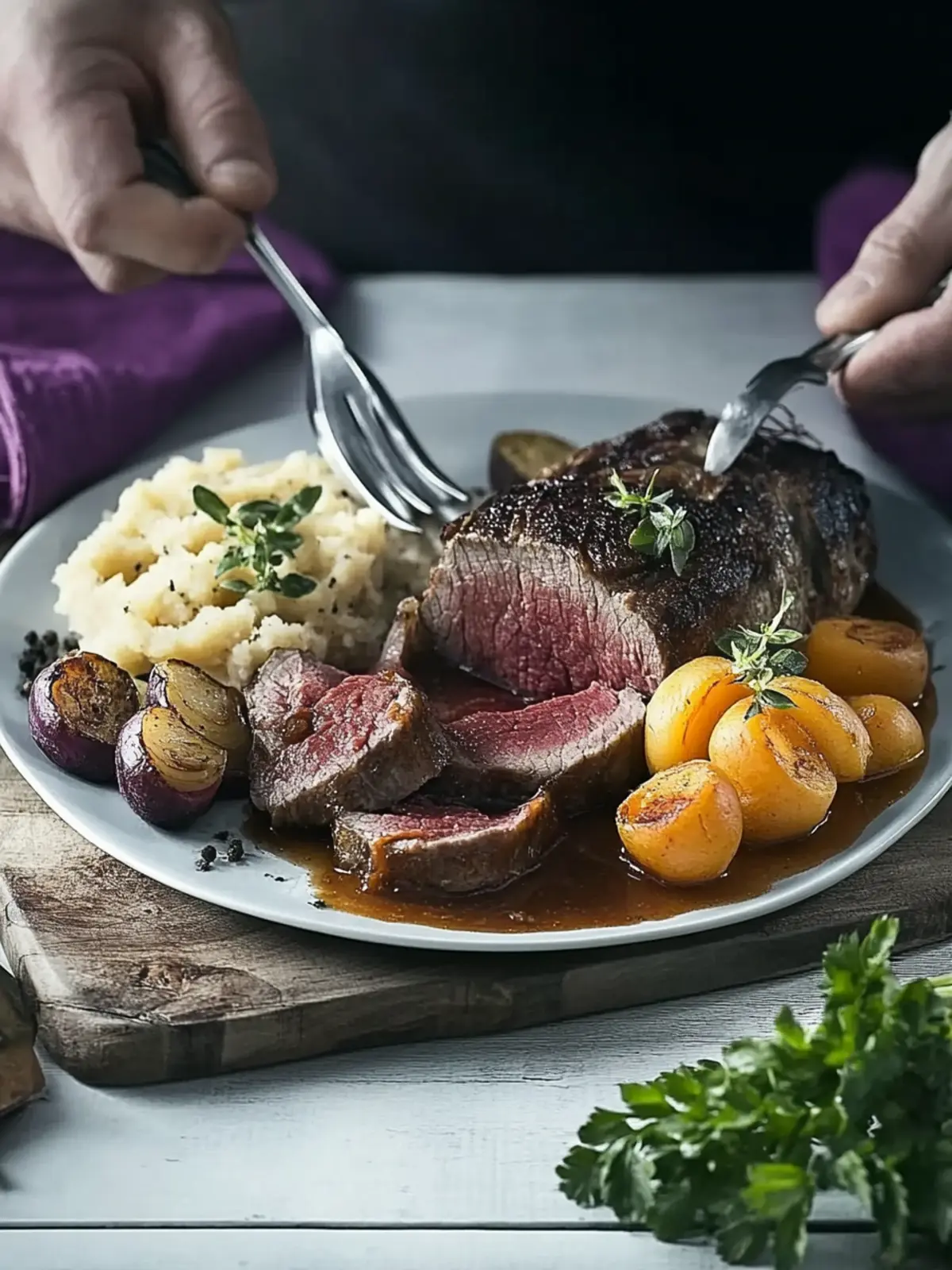 Sauerbraten mit Backobst