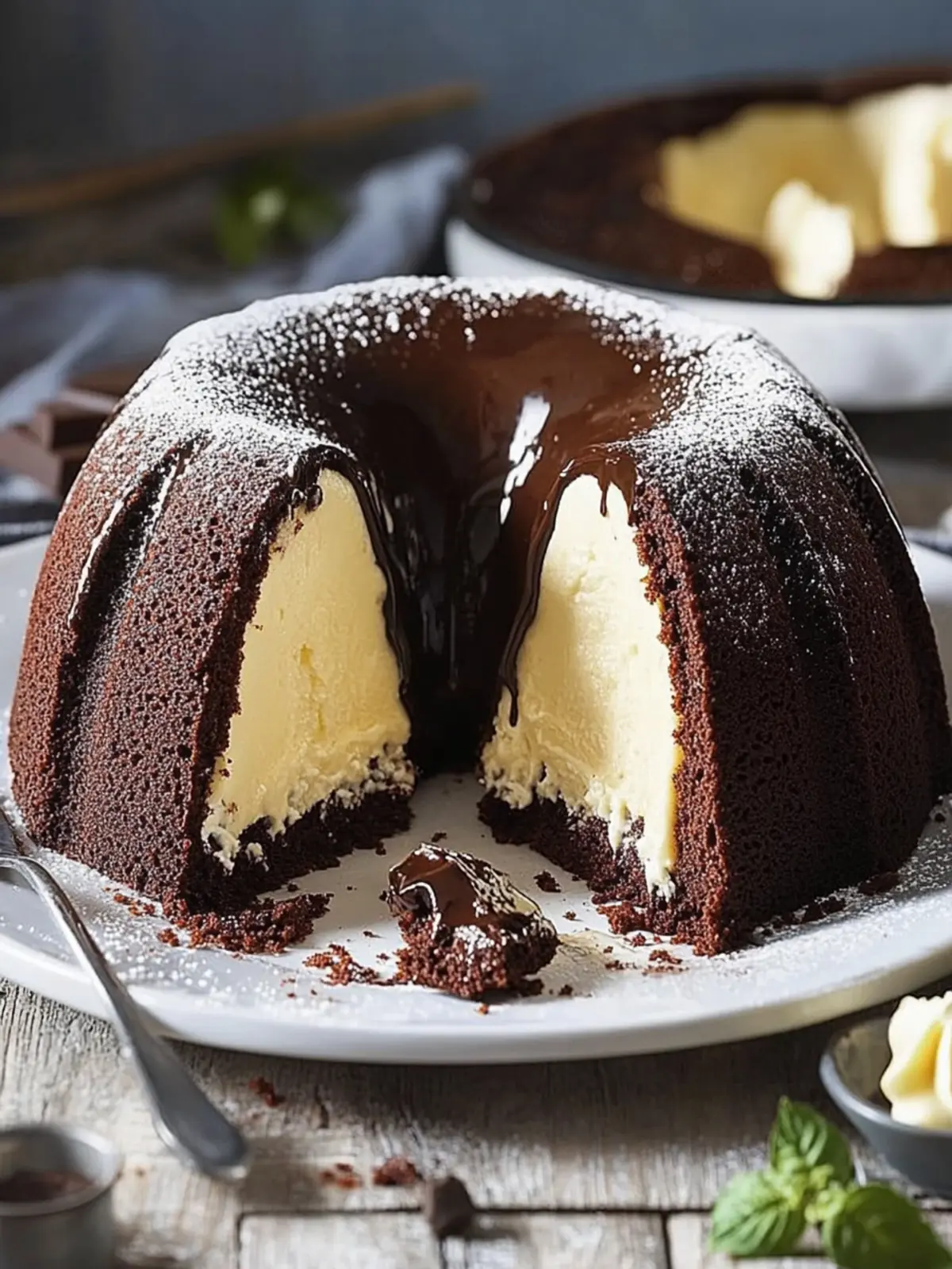 Schoko-Gugelhupf mit Cheesecakefüllung Ein unglaublicher Genuss für Schokoladenliebhaber