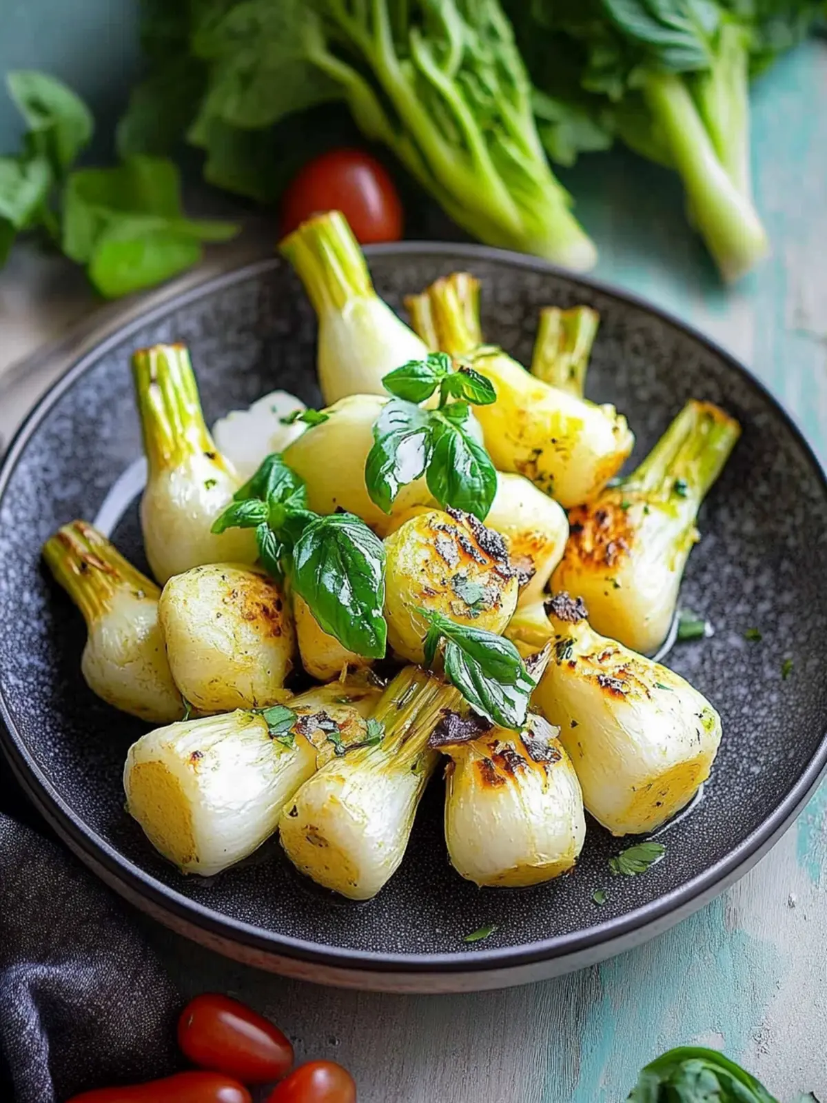 Braised kohlrabi Mediterranean style - A healthy and delicious vegetable dish