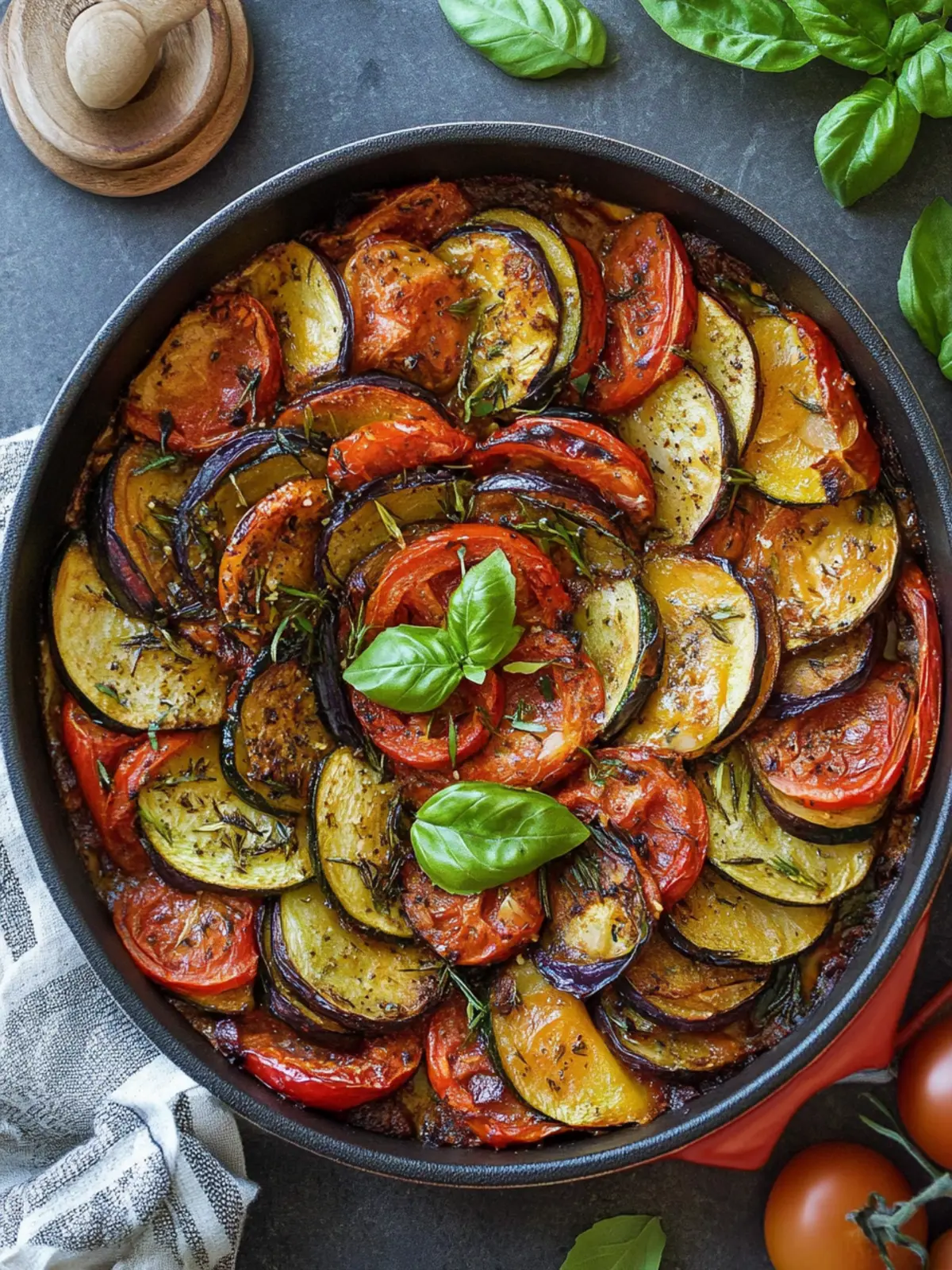 Rezept für gebackene Ratatouille
