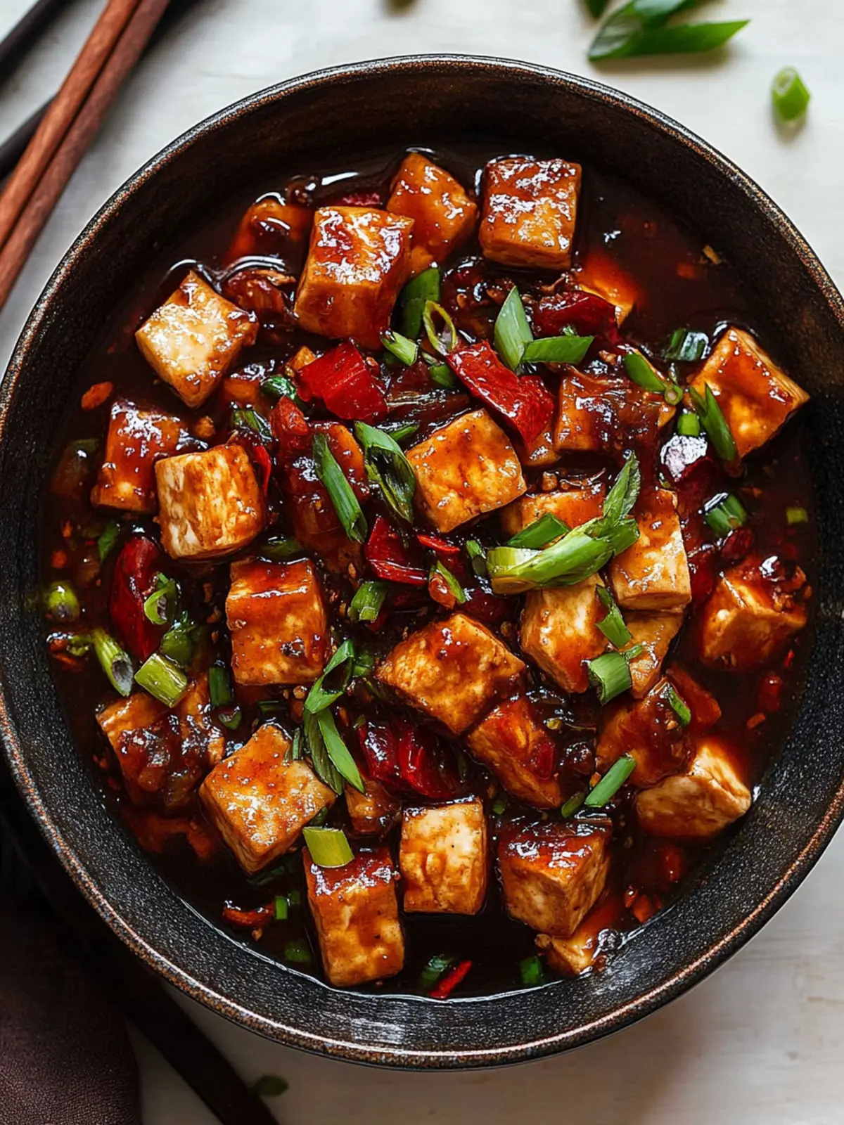 Knuspriger Szechuan-Tofu