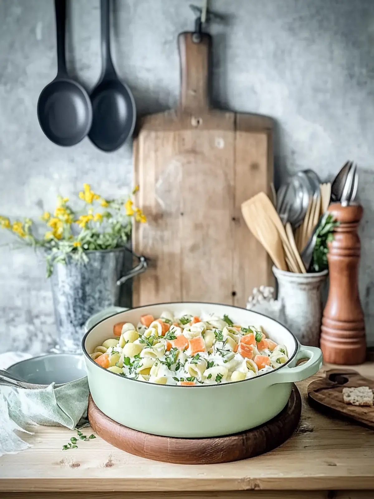 Fress dich dumm Topf: der leckere neue Nudel-Eintopf