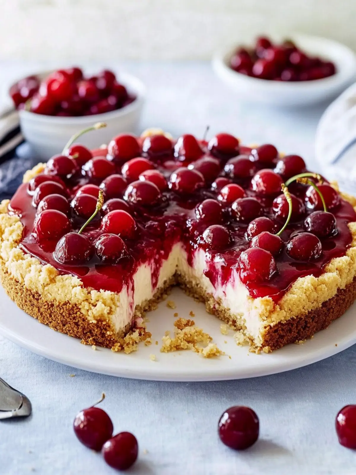 Cherry cake with pudding - discover grandma's heavenly crumb recipe