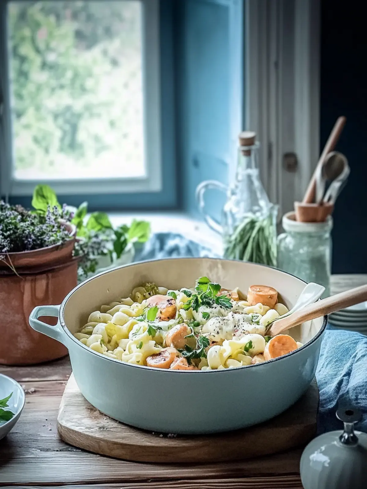 Fress dich dumm Topf: der leckere neue Nudel-Eintopf