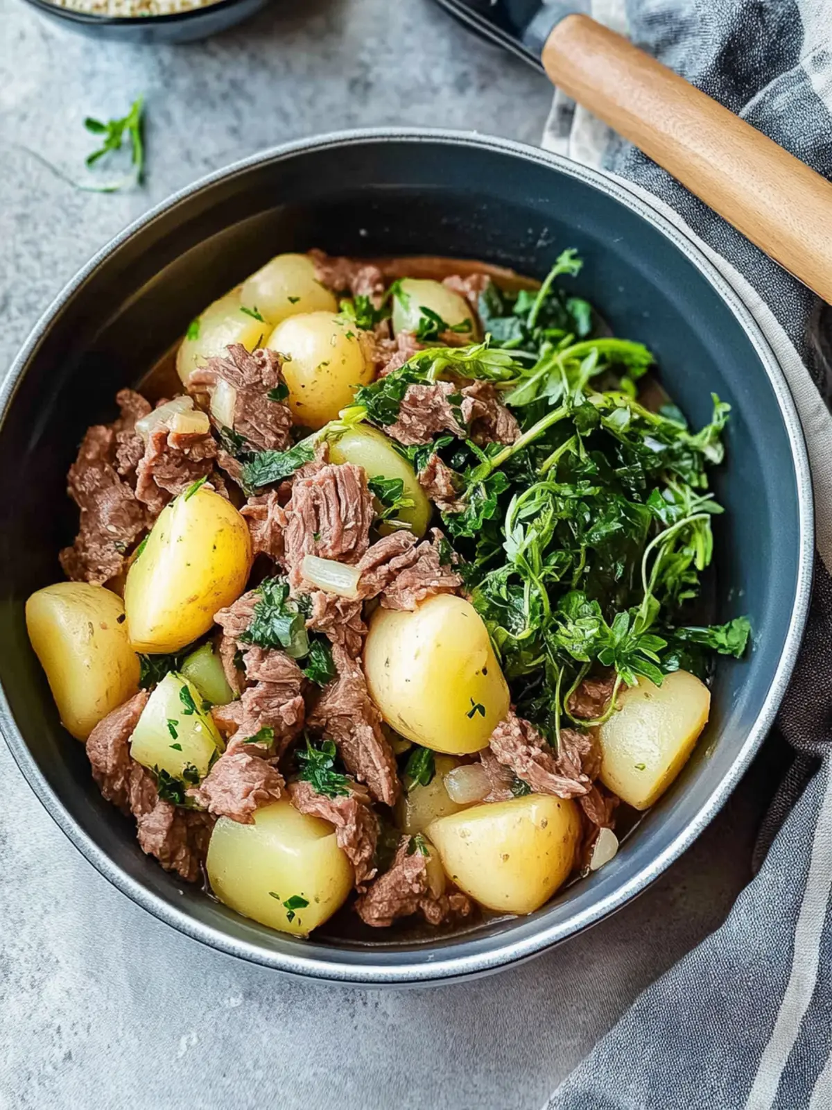 Wirsingeintopf mit Hackfleisch und Kartoffeln