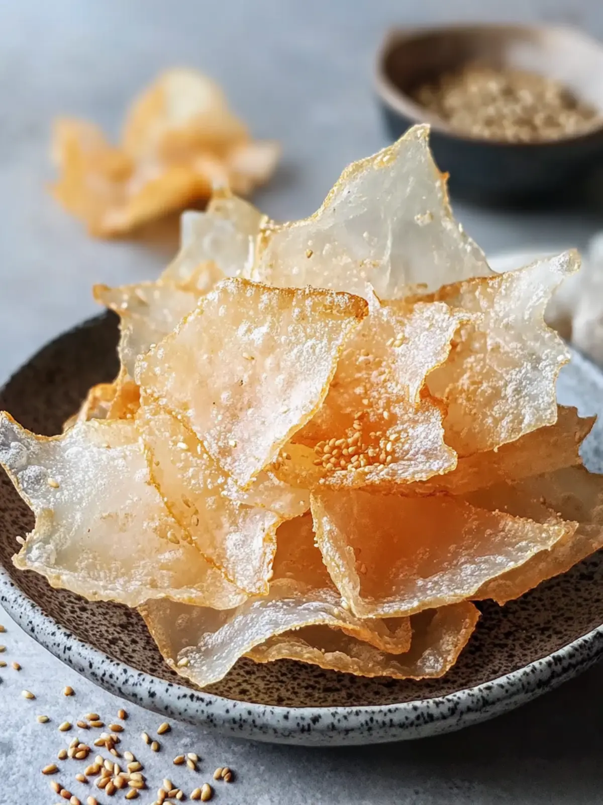 Perfekte Airfryer-Reispapierchips