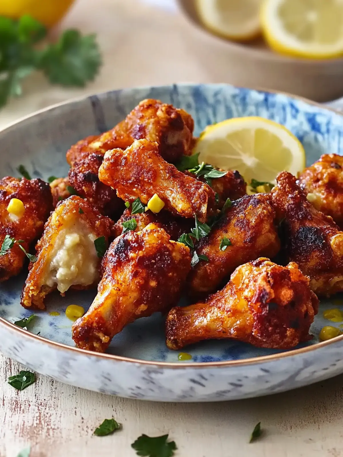 Blumenkohl-Flügel aus dem Airfryer