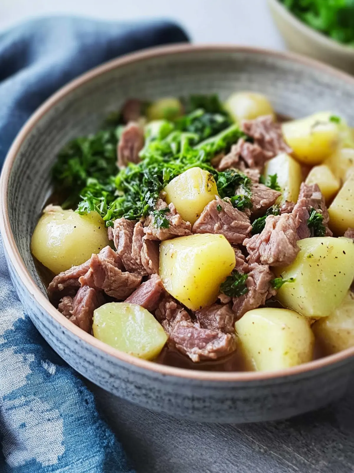 Wirsingeintopf mit Hackfleisch und Kartoffeln
