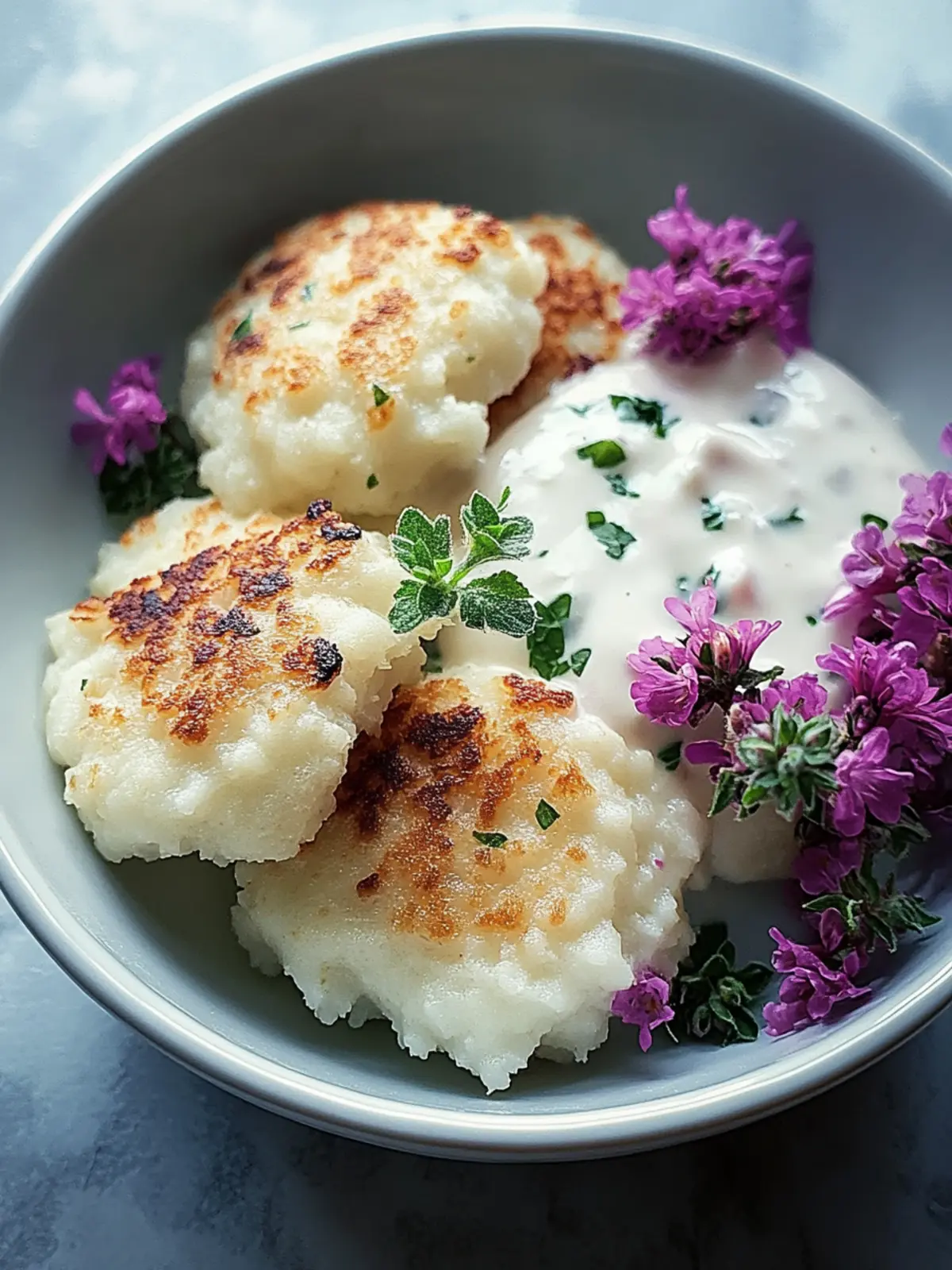 Low-Carb-Blumenkohlbratlinge