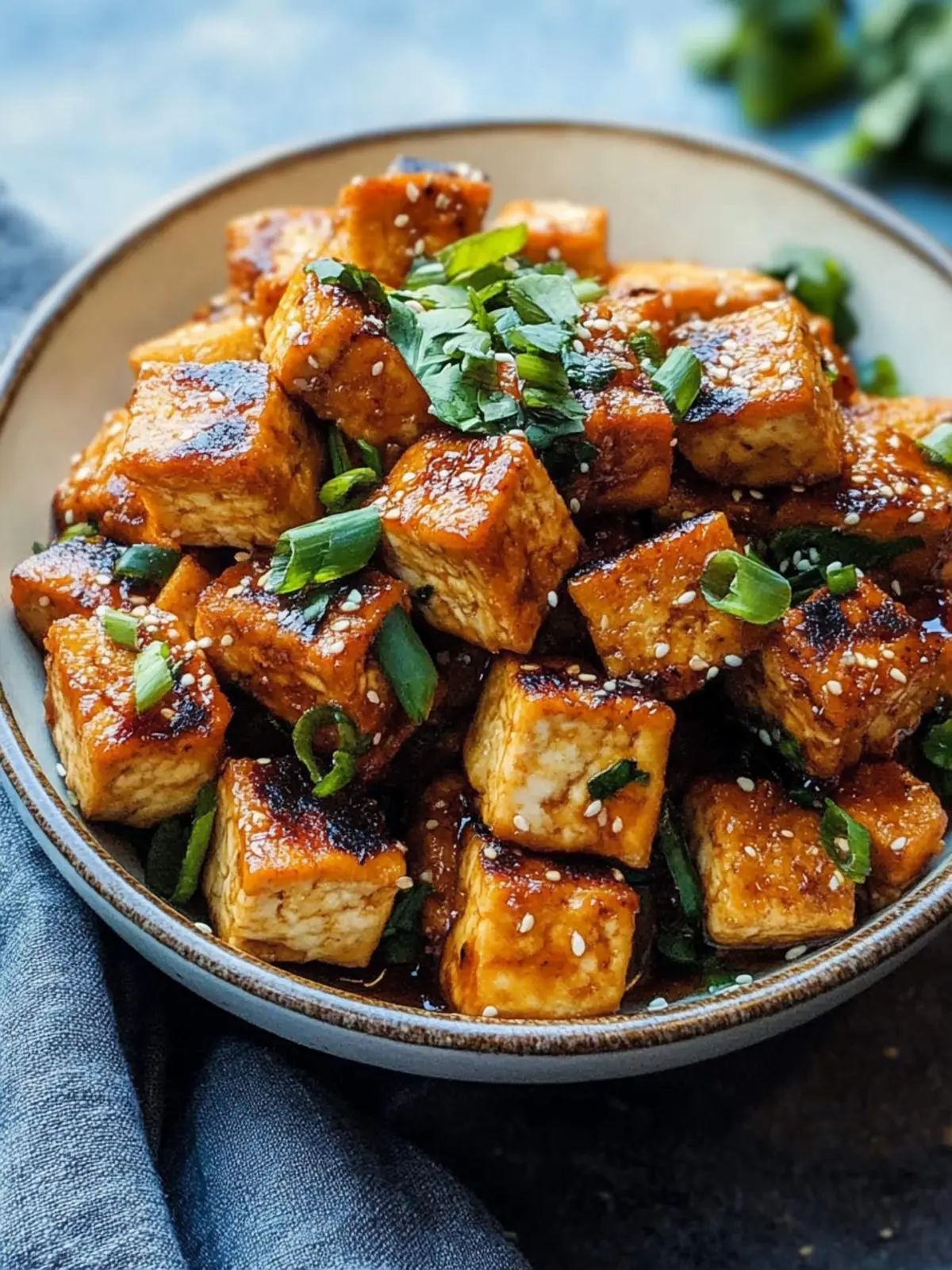 Wie man knusprigen gebackenen Tofu macht