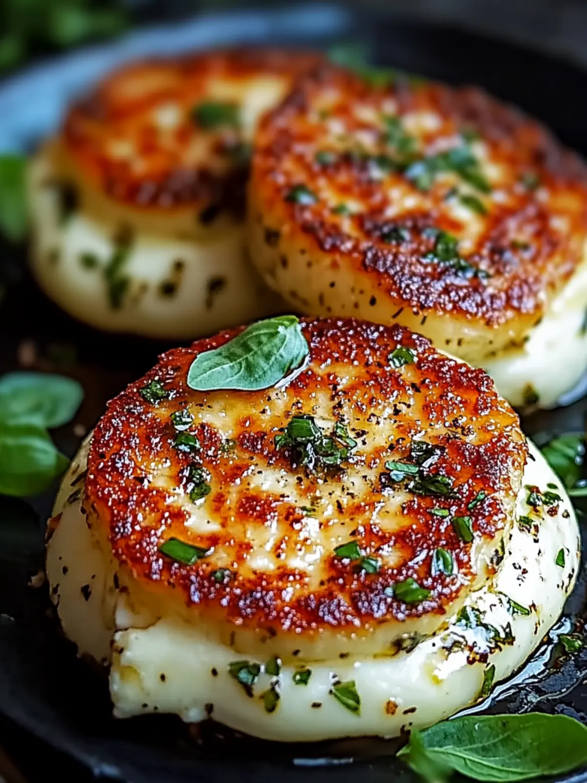 Baked Mozzarella Cauliflower Steaks - A simple low-carb recipe for home