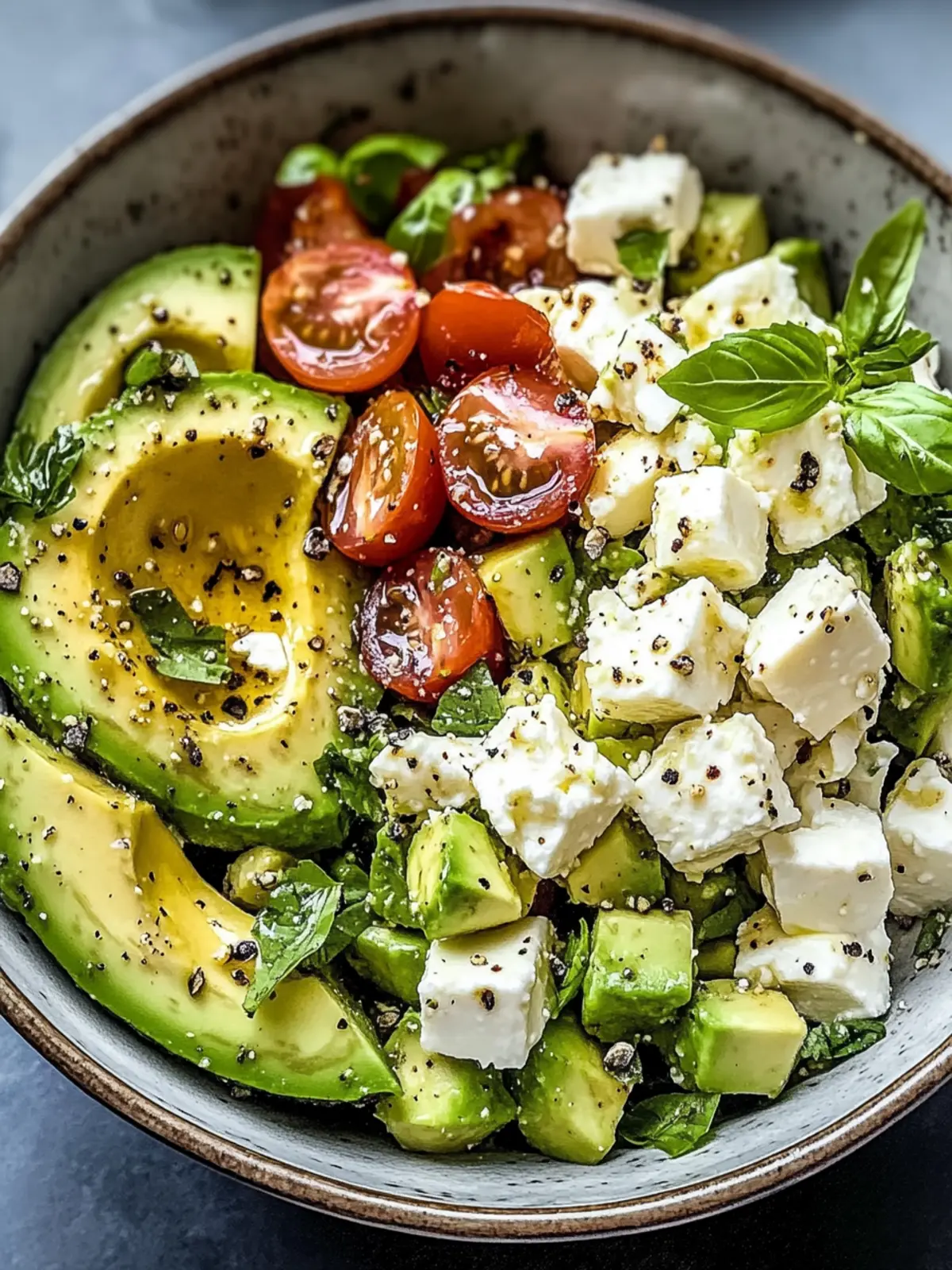 Kichererbsen Feta Avocado für gesunden Genuss