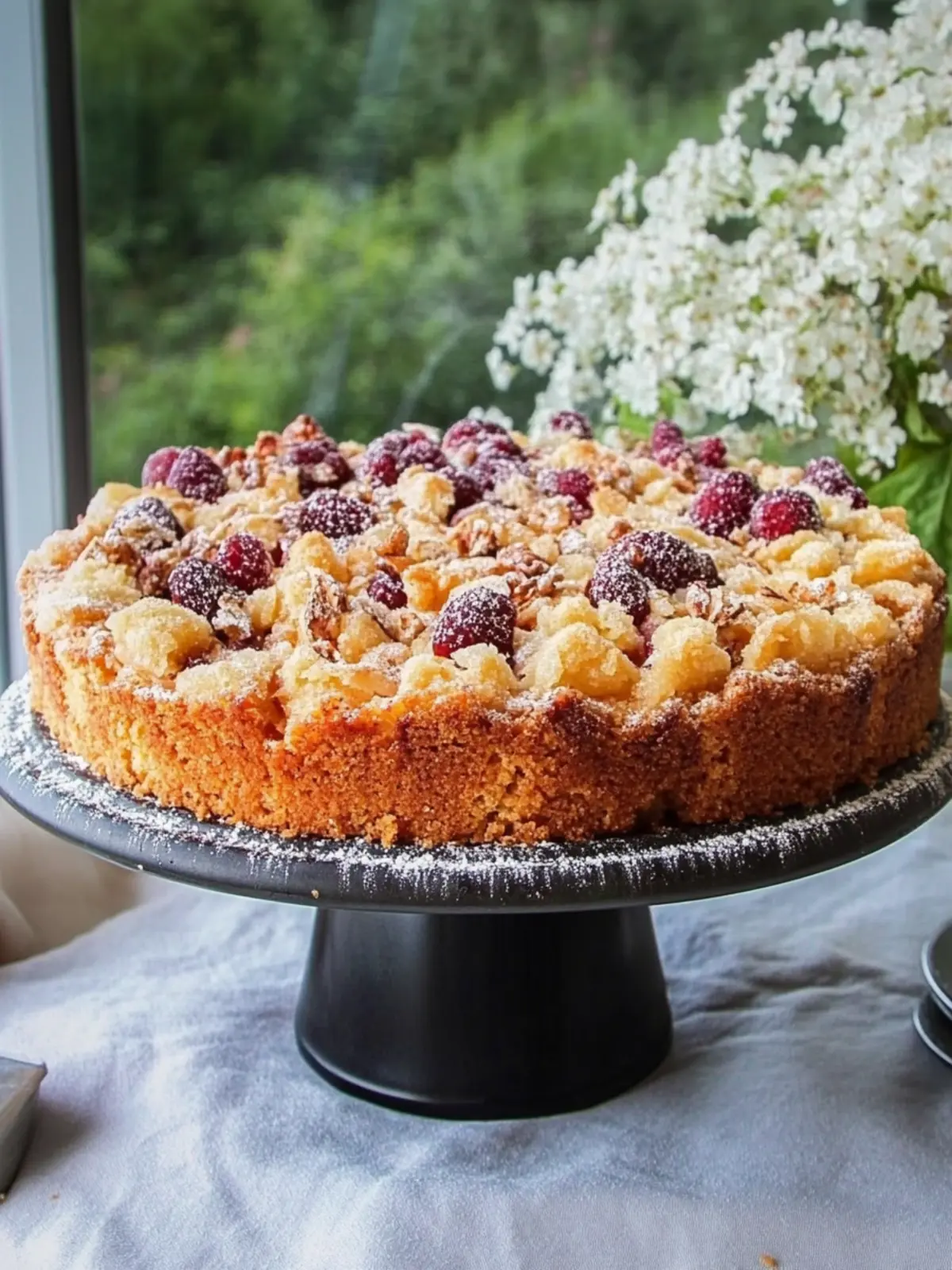 Zwetschgenkuchen mit Zimtstreuseln