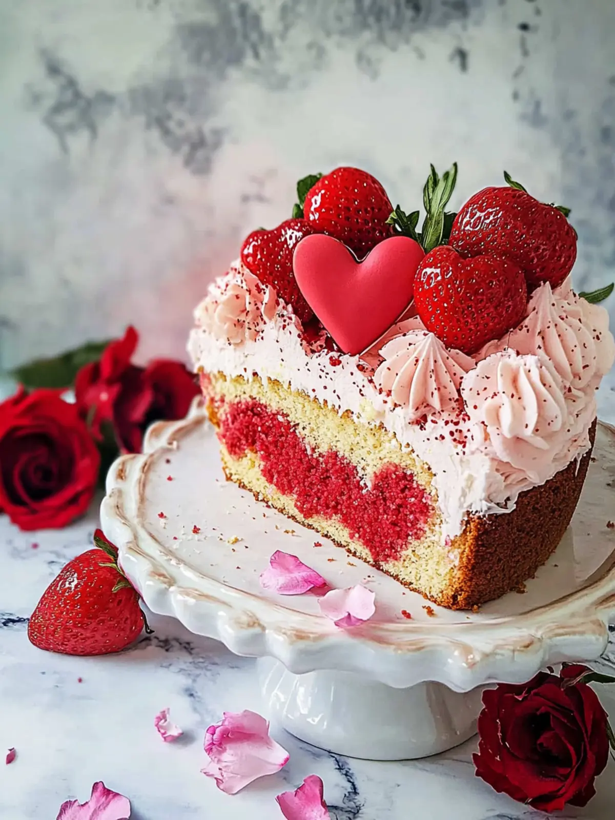 Valentinstag-Überraschungstorte