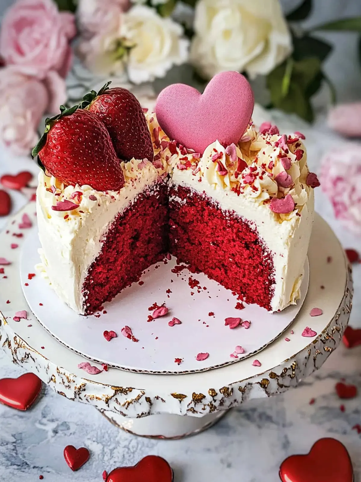 Valentinstag-Überraschungstorte