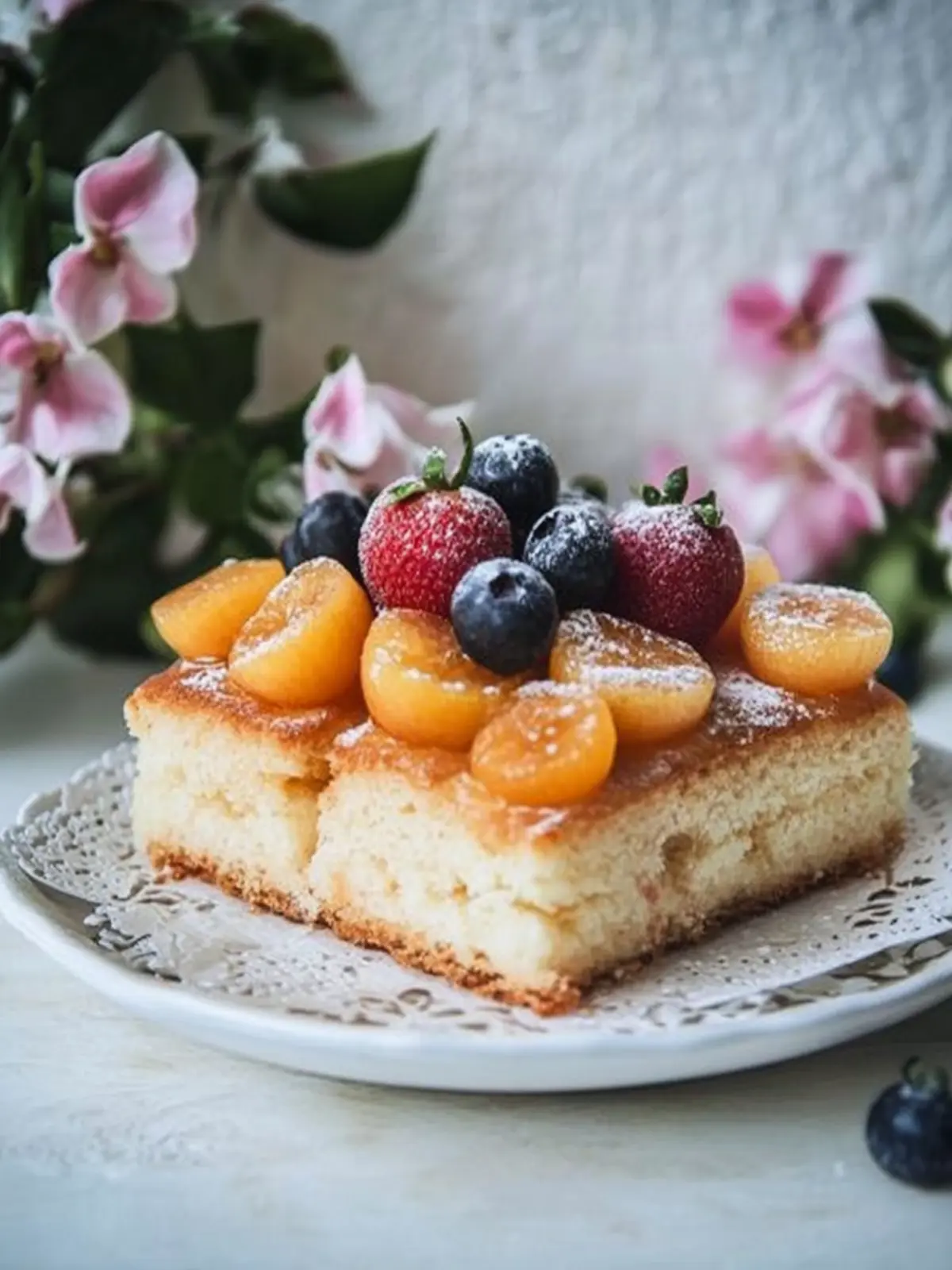 Blechkuchen mit Marillen