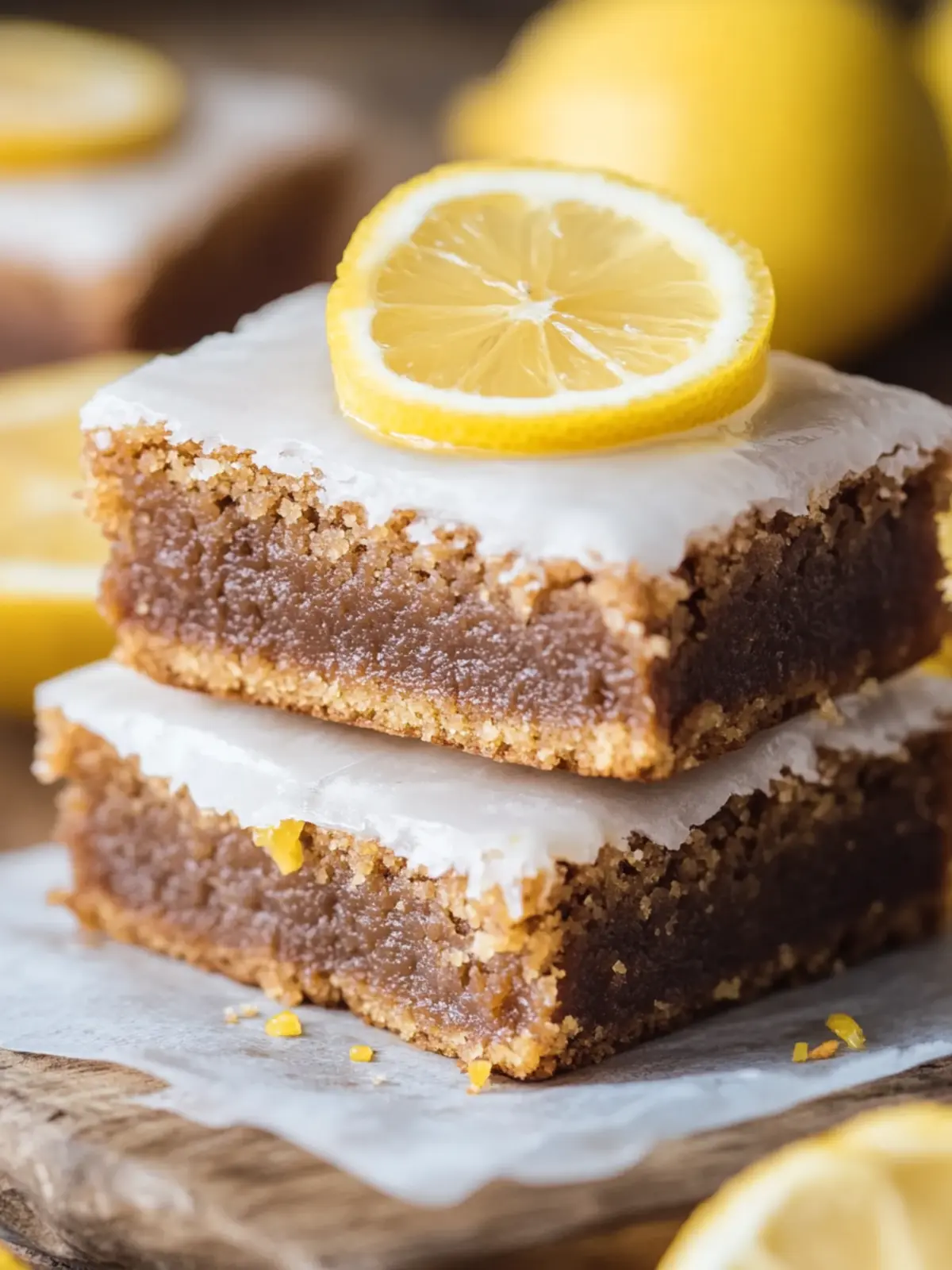 Einfaches Rezept für Zitronenbrownies