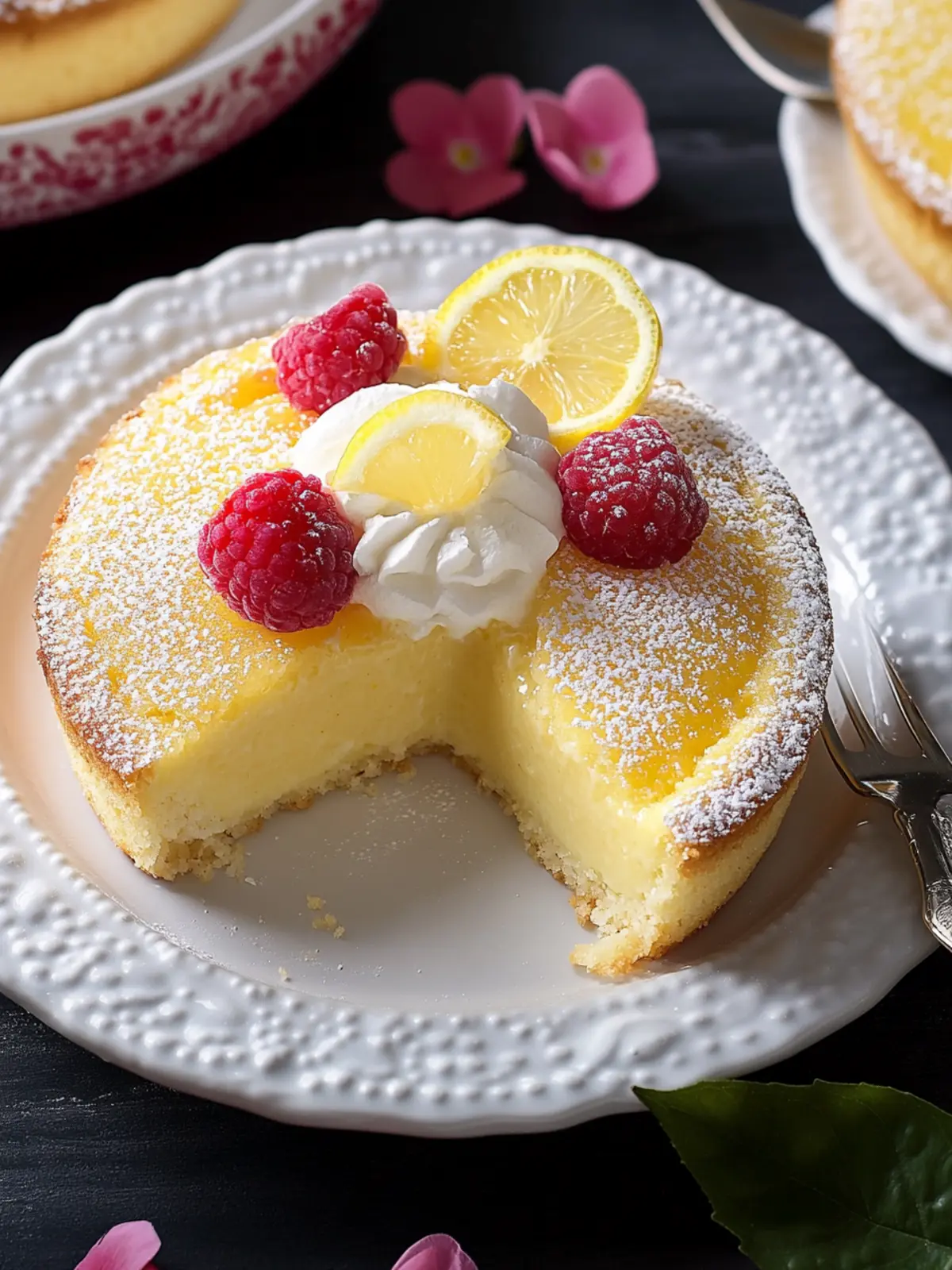 Zitronenpuddingkuchen – Frühstücksrezepte zum Valentinstag