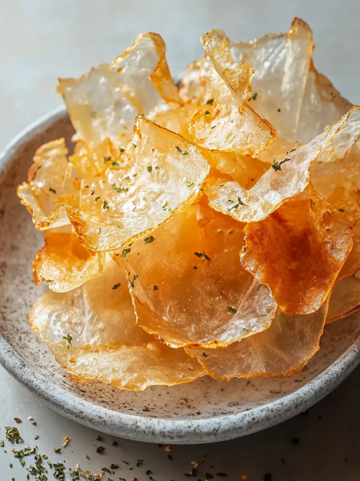 Perfekte Airfryer-Reispapierchips