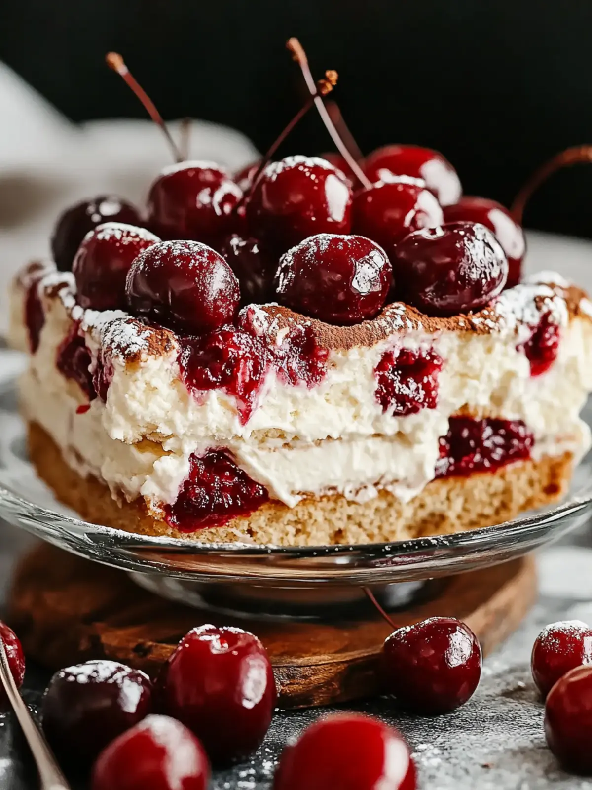 Genießen Sie Cherry Amaretto Tiramisu für eine köstliche Wendung